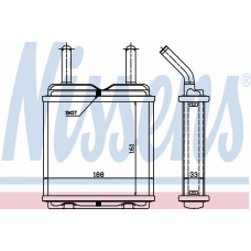 72649 NISSENS Теплообменник, отопление салона