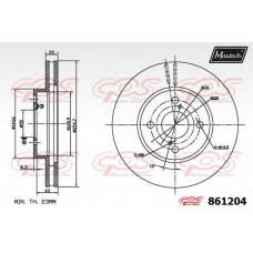 861204.0000 MAXTECH Тормозной диск