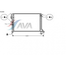 VO2060 AVA Радиатор, охлаждение двигателя