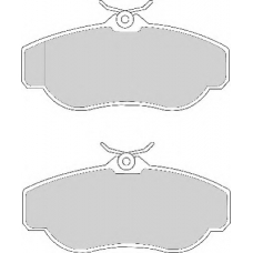 FD6627N NECTO Комплект тормозных колодок, дисковый тормоз