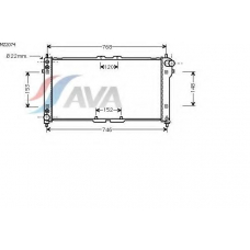 MZ2074 AVA Радиатор, охлаждение двигателя