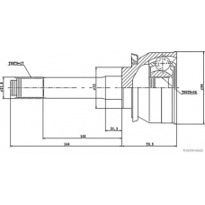 J2829003 HERTH+BUSS JAKOPARTS Шарнирный комплект, приводной вал