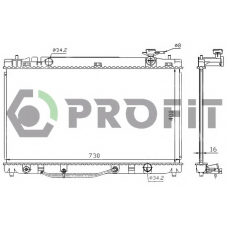 PR 1830A3 PROFIT Радиатор, охлаждение двигателя