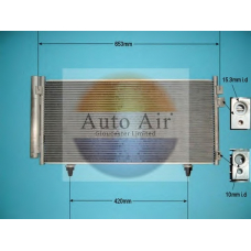 16-5012 AUTO AIR GLOUCESTER Конденсатор, кондиционер