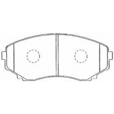 E1N004 AISIN Комплект тормозных колодок, дисковый тормоз