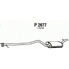 P2677 FENNO Средний глушитель выхлопных газов