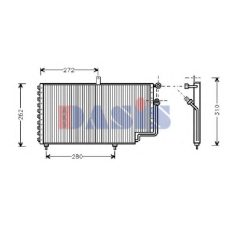 162005N AKS DASIS Конденсатор, кондиционер