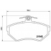 P 85 032 BREMBO Комплект тормозных колодок, дисковый тормоз