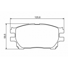 0 986 494 212 BOSCH Комплект тормозных колодок, дисковый тормоз