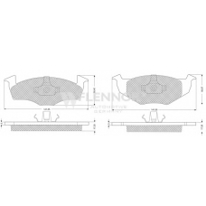 FB210164 FLENNOR Комплект тормозных колодок, дисковый тормоз