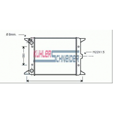 1300801 KUHLER SCHNEIDER Радиатор, охлаждение двигател