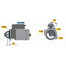 0 001 369 017 BOSCH Стартер