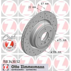 150.3430.52 ZIMMERMANN Тормозной диск