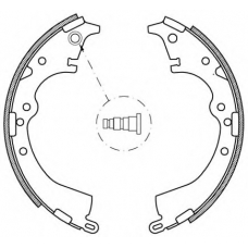 BSA2121.00 OPEN PARTS Комплект тормозных колодок