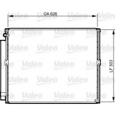 814236 VALEO Конденсатор, кондиционер