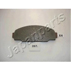 PA-267AF JAPANPARTS Комплект тормозных колодок, дисковый тормоз