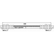 FBH6412 FIRST LINE Тормозной шланг