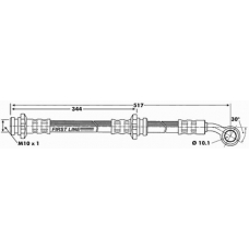 FBH6311 FIRST LINE Тормозной шланг