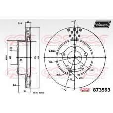 873593.6980 MAXTECH Тормозной диск