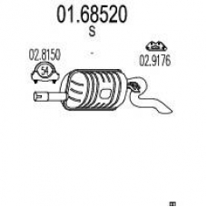 01.68520 MTS Глушитель выхлопных газов конечный