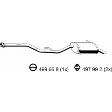 283236 ERNST Глушитель выхлопных газов конечный