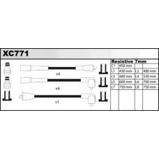 XC771 QUINTON HAZELL Комплект проводов зажигания