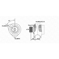 943355067010 MAGNETI MARELLI Генератор