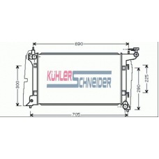 3201431 KUHLER SCHNEIDER Радиатор, охлаждение двигател