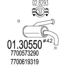 01.30550 MTS Предглушитель выхлопных газов