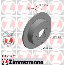 380.2114.20 ZIMMERMANN Тормозной диск