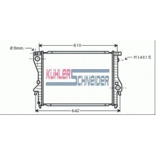 1418101 KUHLER SCHNEIDER Радиатор, охлаждение двигател