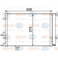 8FC 351 318-671 HELLA Конденсатор, кондиционер