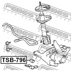 TSB-796 FEBEST Опора, стабилизатор