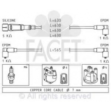 4.8493 FACET Комплект проводов зажигания