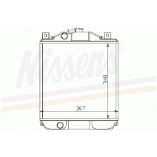 61100 NISSENS Радиатор, охлаждение двигателя