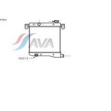 FT2012 AVA Радиатор, охлаждение двигателя