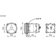 CSAK020 AVA Компрессор, кондиционер