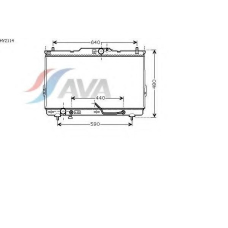HY2114 AVA Радиатор, охлаждение двигателя