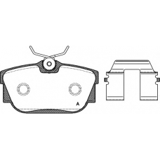 BPA0767.10 OPEN PARTS Комплект тормозных колодок, дисковый тормоз