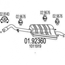 01.92360 MTS Глушитель выхлопных газов конечный