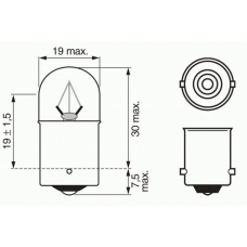 1 987 302 505 BOSCH Лампа накаливания