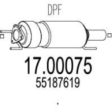 17.00075 MTS Сажевый / частичный фильтр, система выхлопа ог