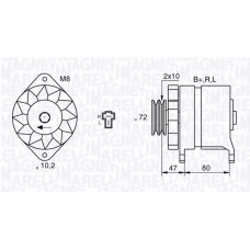 063532621010 MAGNETI MARELLI Генератор