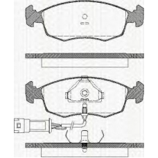8110 16829 TRISCAN Комплект тормозных колодок, дисковый тормоз