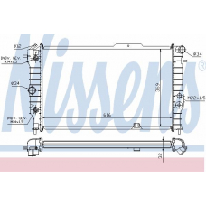 63064A NISSENS Радиатор, охлаждение двигателя