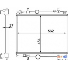 8MK 376 767-141 HELLA Радиатор, охлаждение двигателя