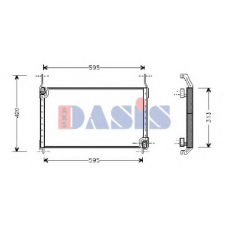 082170N AKS DASIS Конденсатор, кондиционер