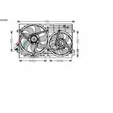 VW7508 AVA Вентилятор, охлаждение двигателя