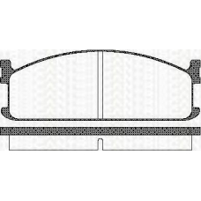 8110 60912 TRISCAN Комплект тормозных колодок, дисковый тормоз