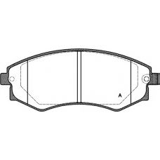 BPA0318.12 OPEN PARTS Комплект тормозных колодок, дисковый тормоз